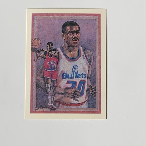 1990 NBA HOOPS Washington Bullets Bernard King Checklist #...